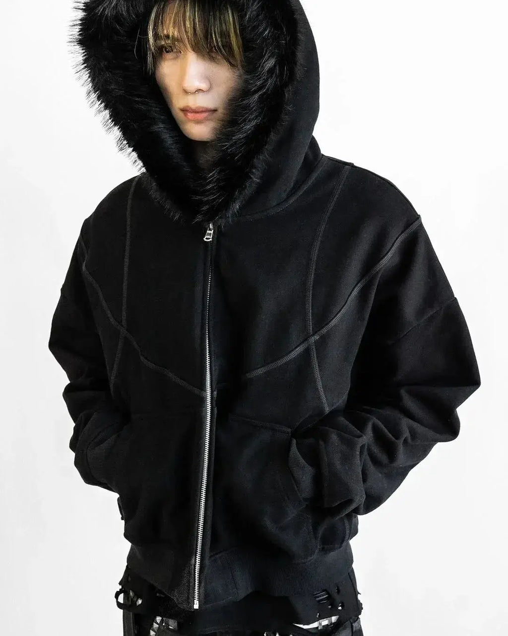 Black ZIP Hoodies
