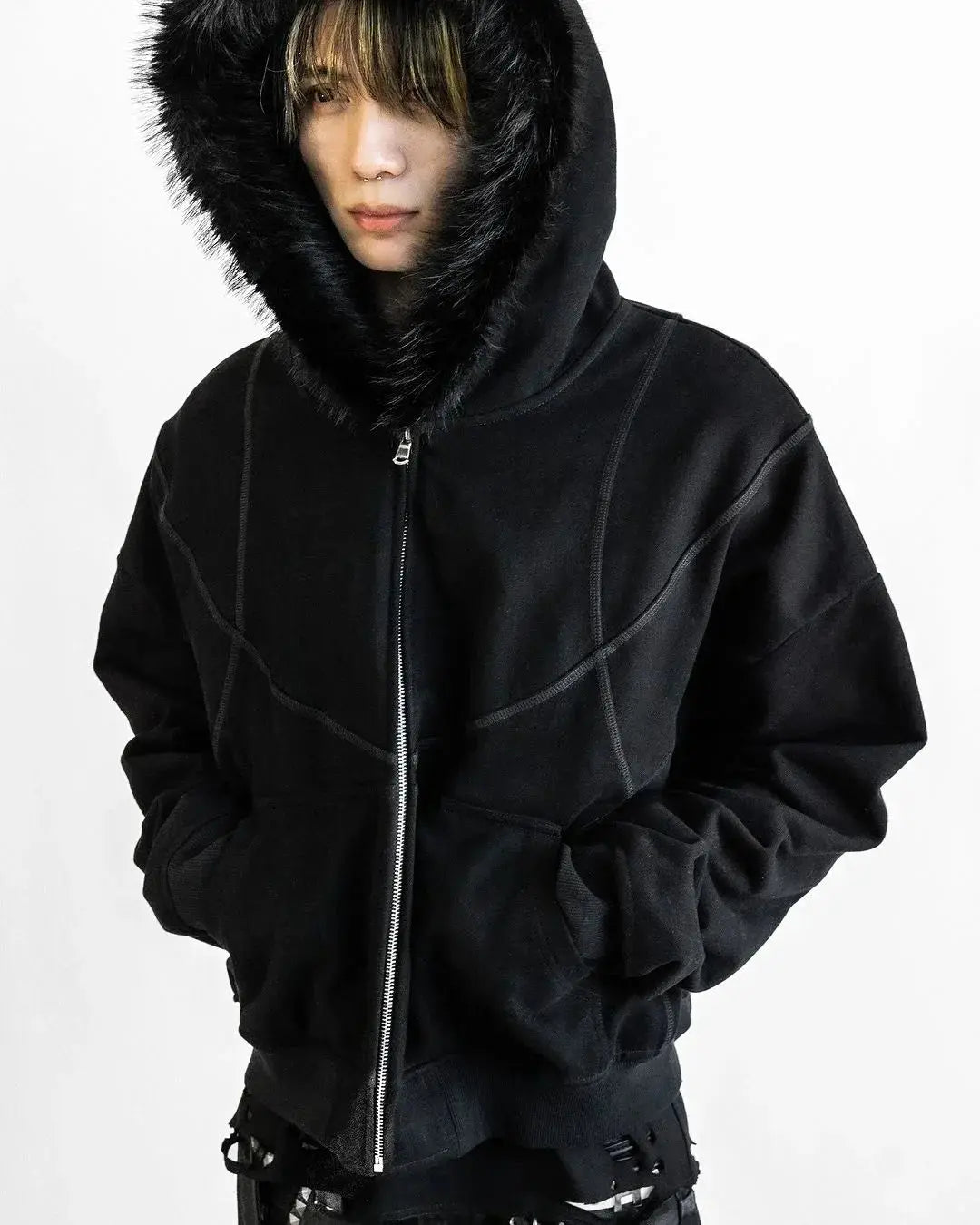 Black ZIP Hoodies