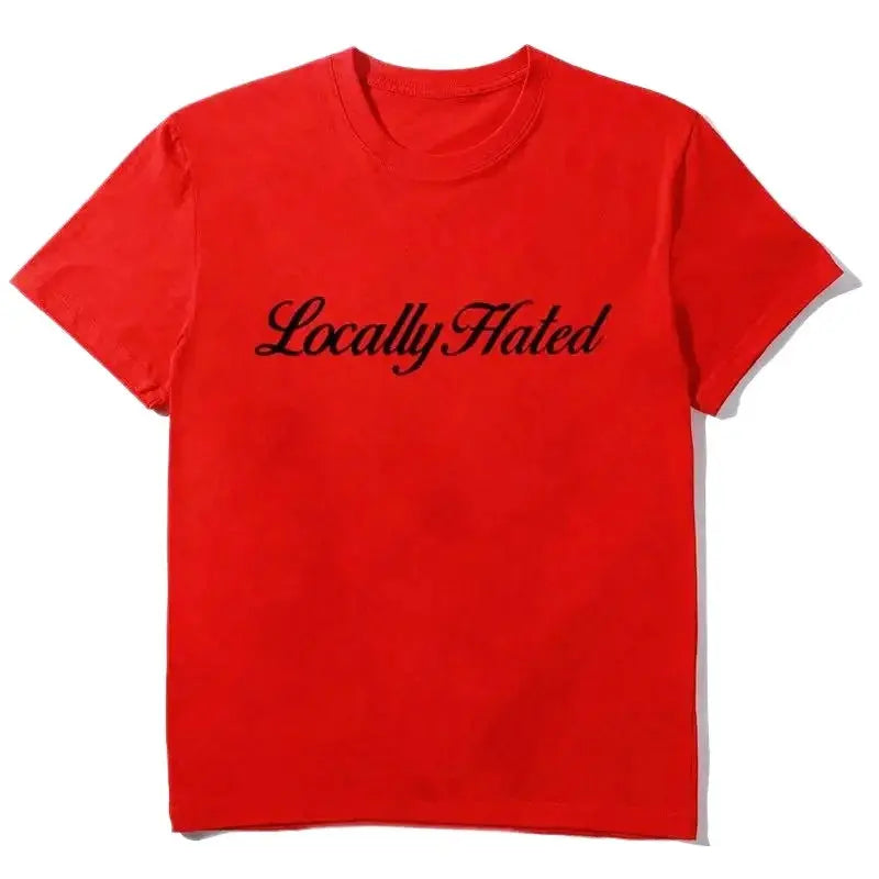 Y2K Cotton T-shirt Locally Hated