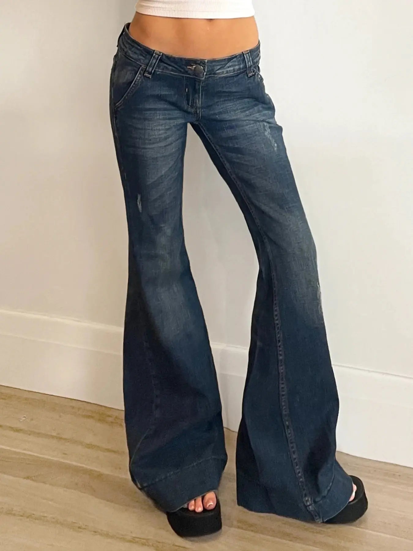 Rockmore Vintage Low Rise Flare Jeans