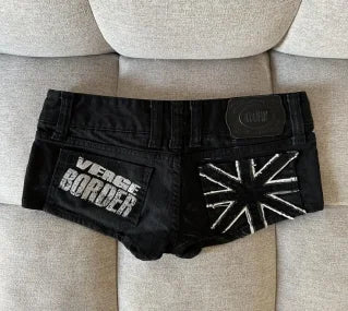 UK mini shorts Y2K
