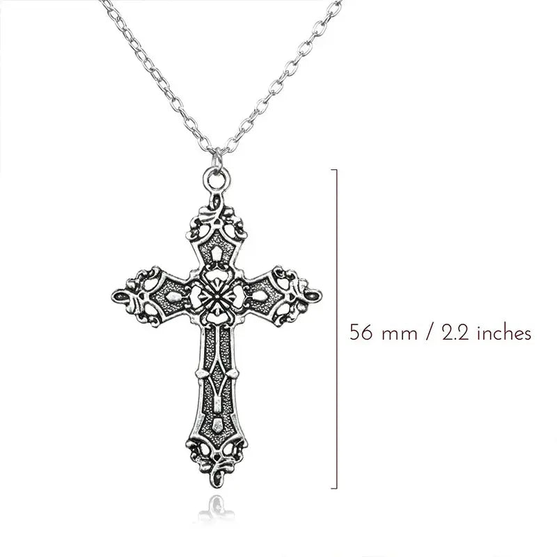 Gothic Big Zircon Chain Y2K