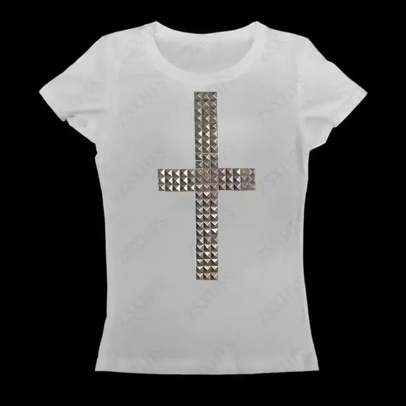 Y2k Crop Top Graphic