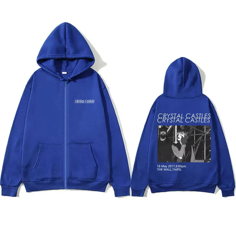 Crystal Castles  Zipper Hoodie