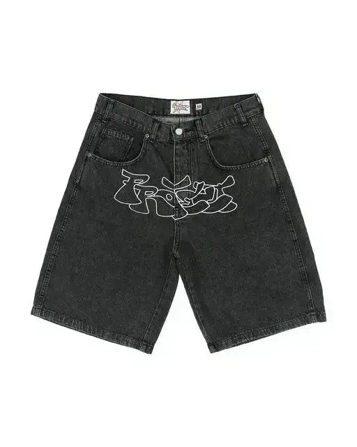 Streetwear Japanese Denim Shorts Y2K
