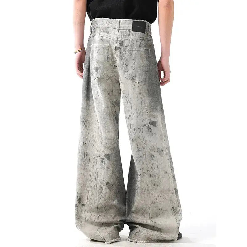 Grey Jeans Vintage Korean 90s