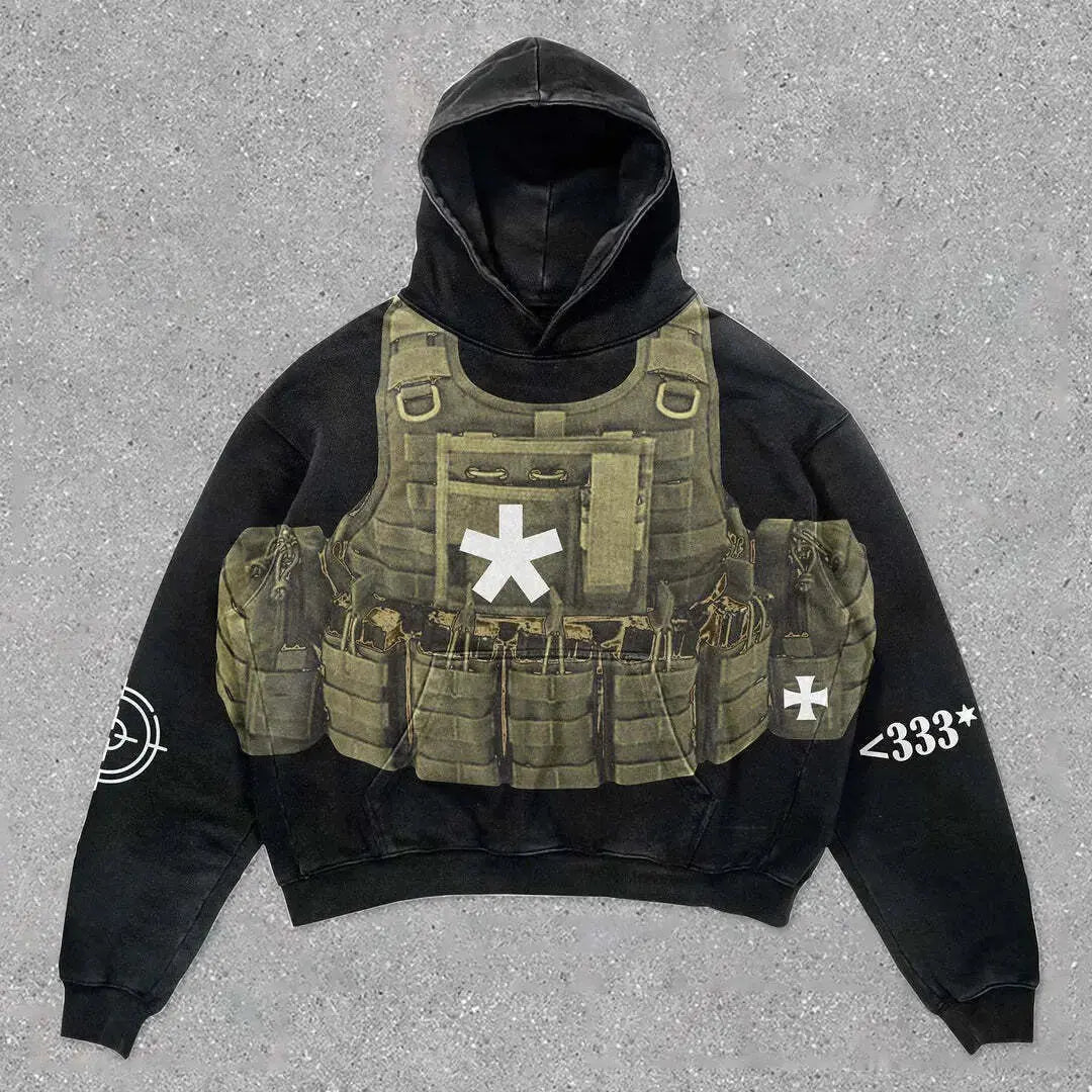 bulletproof vest hoodies women y2k