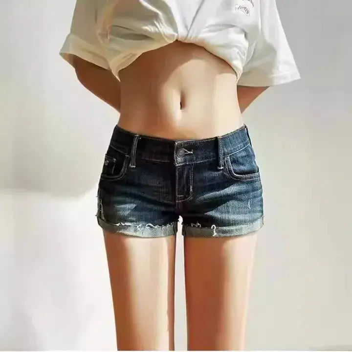 Sexy Denim Shorts Low Waist