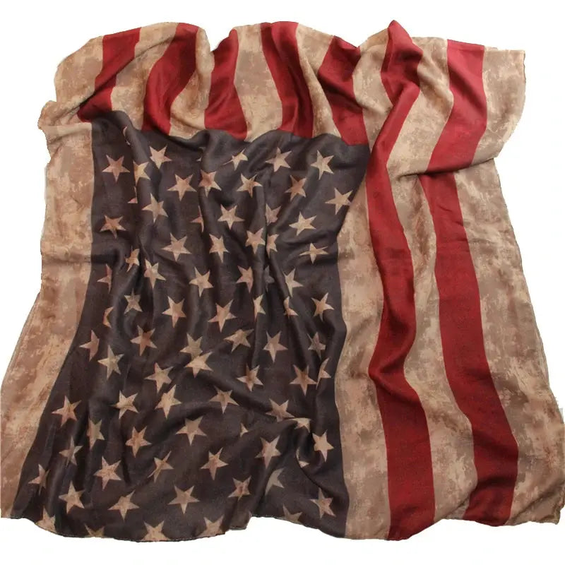 Fourth July American Scarf Plus Size 180cm*90cm