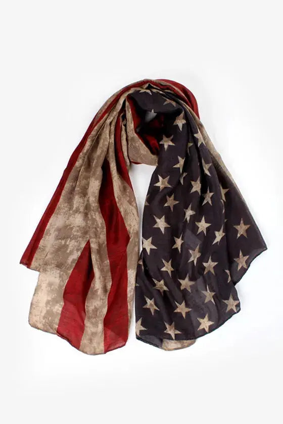 Fourth July American Scarf Plus Size 180cm*90cm