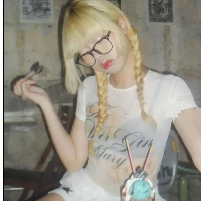 Crop Top Y2k Japanese