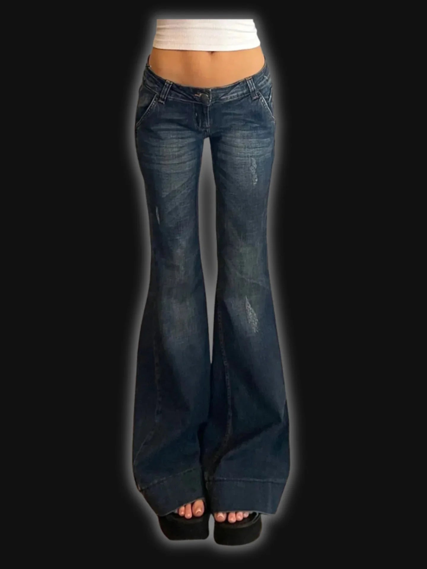 Rockmore Vintage Low Rise Flare Jeans