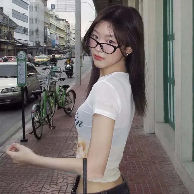 Crop Top Y2k Japanese