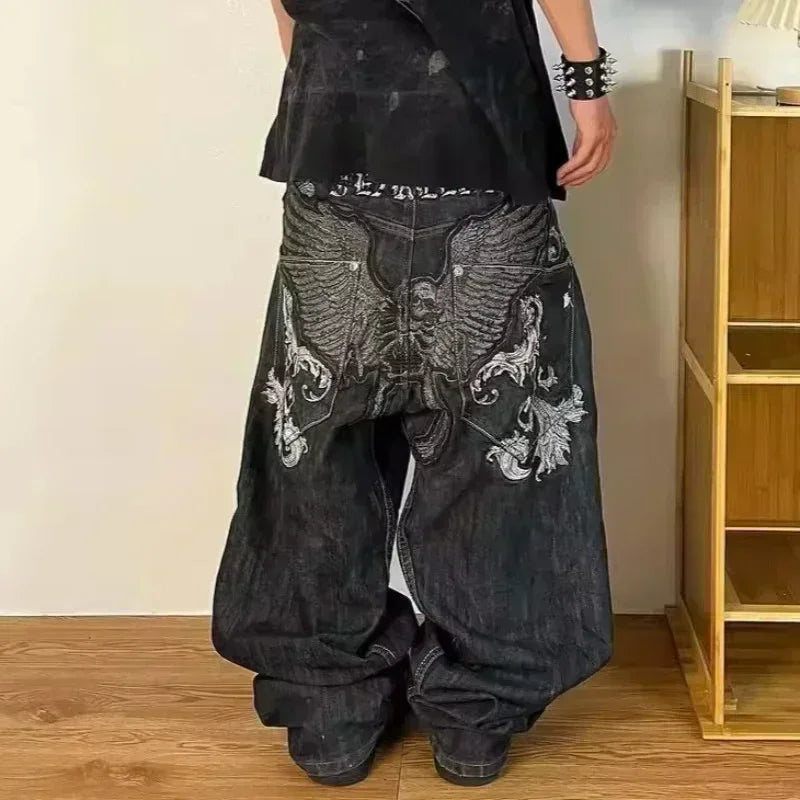 Loose Print Y2K Jeans (10+)