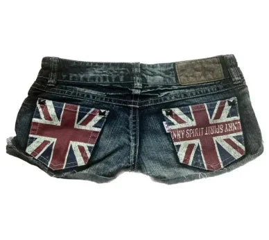 UK mini shorts Y2K