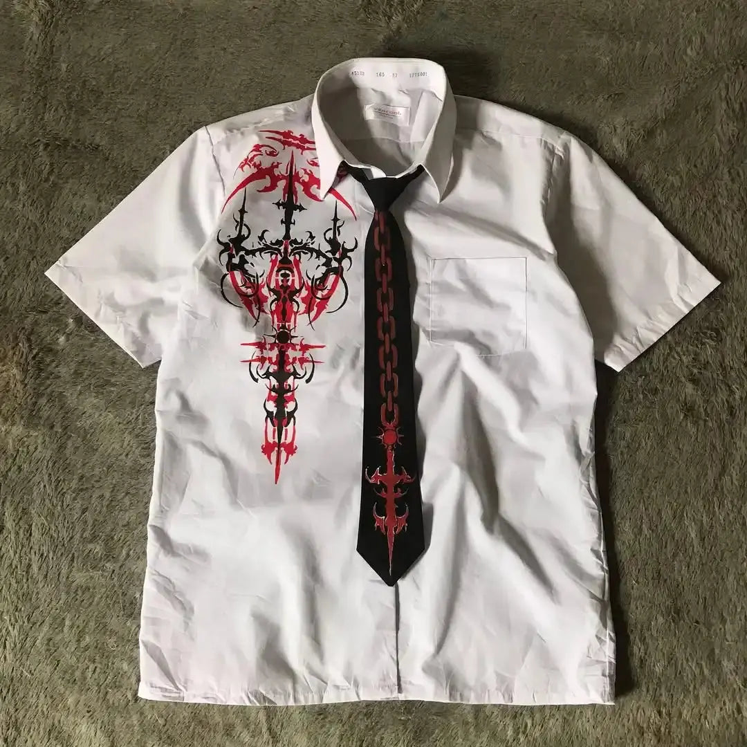 Y2K Shirt Loose Cotton