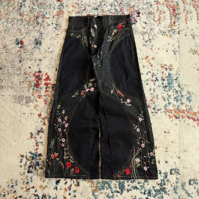 Y2K Blossom Baggy Jeans