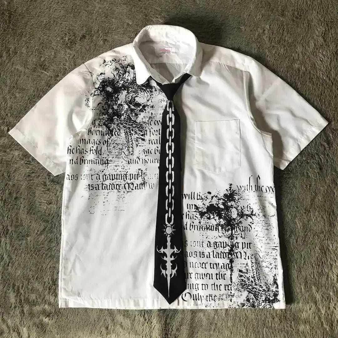 Y2K Shirt Loose Cotton