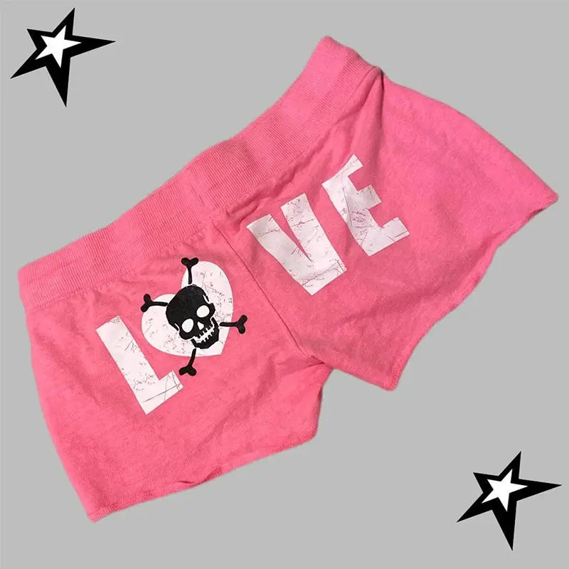 Y2K Shorts  Leopard Print Women