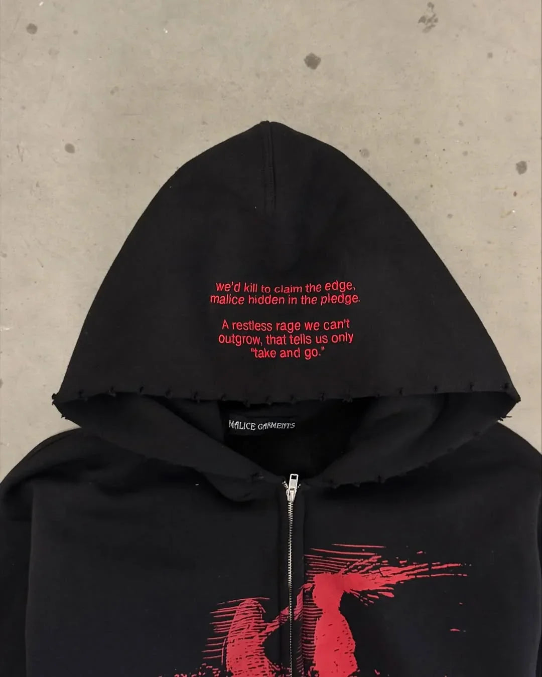 Red Black Y2K Hoodie/Pants