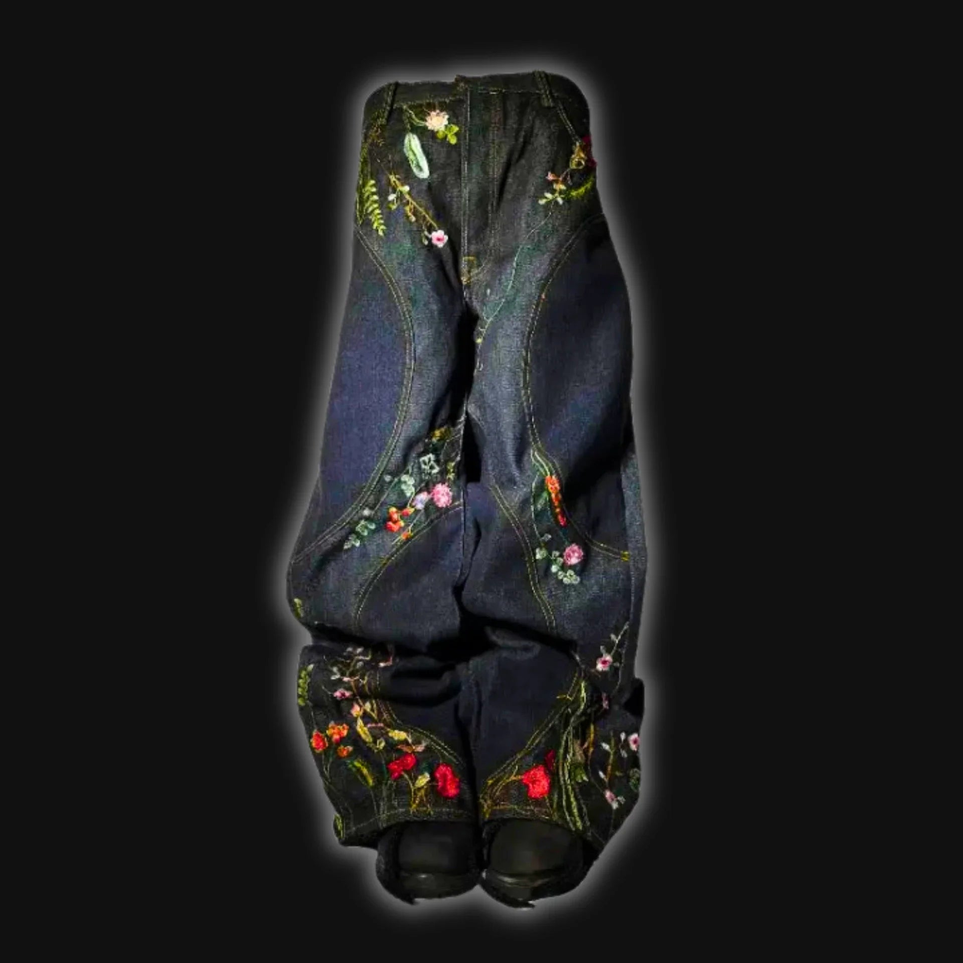 Y2K Blossom Baggy Jeans