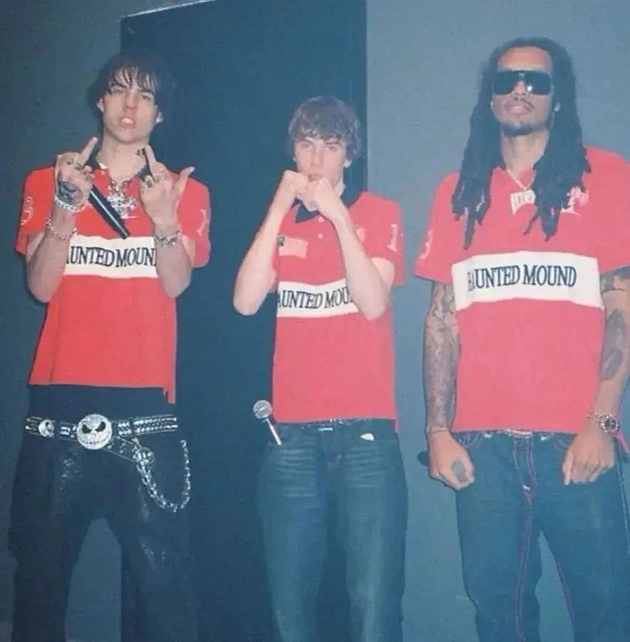 Haunted Mound Red Polo Shirt Y2K