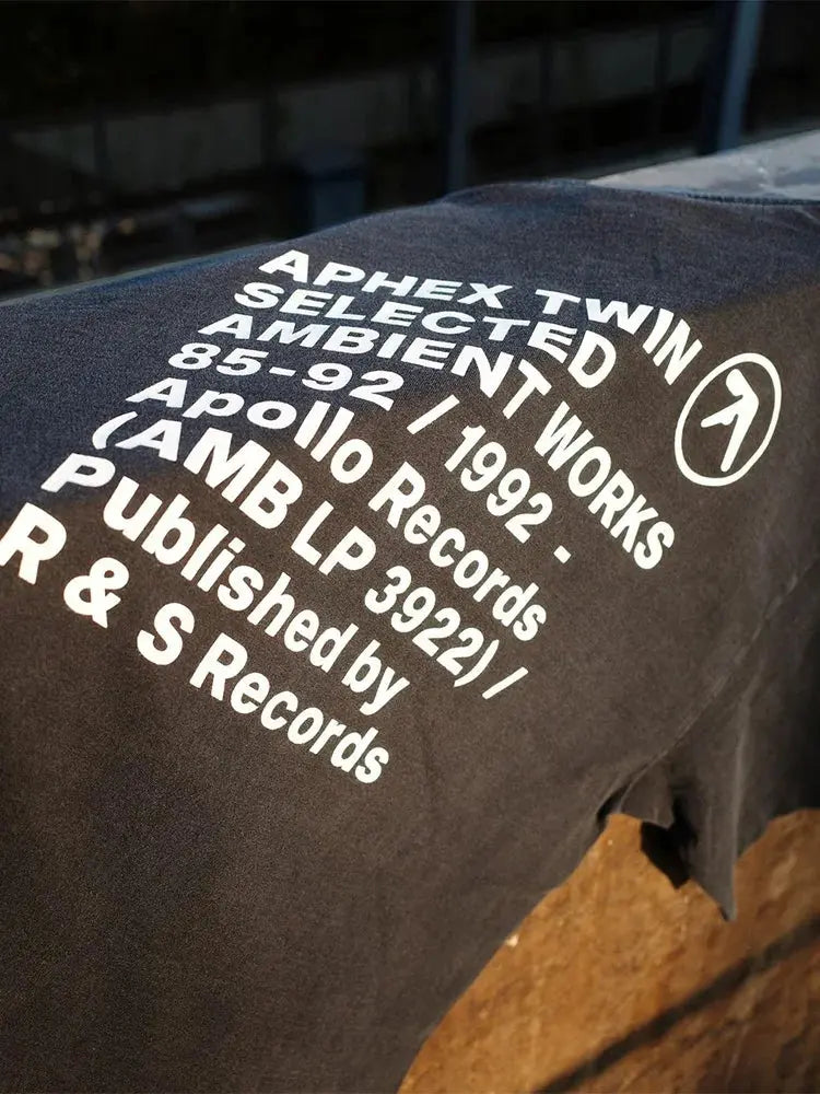 T-Shirt Aphex Twin Washed Black Print