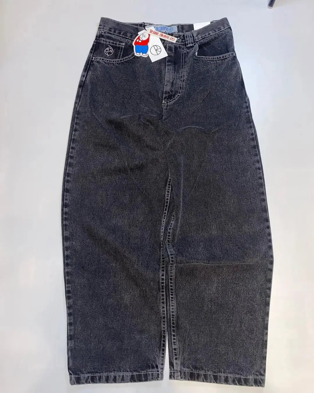 Loose washed jeans Y2k
