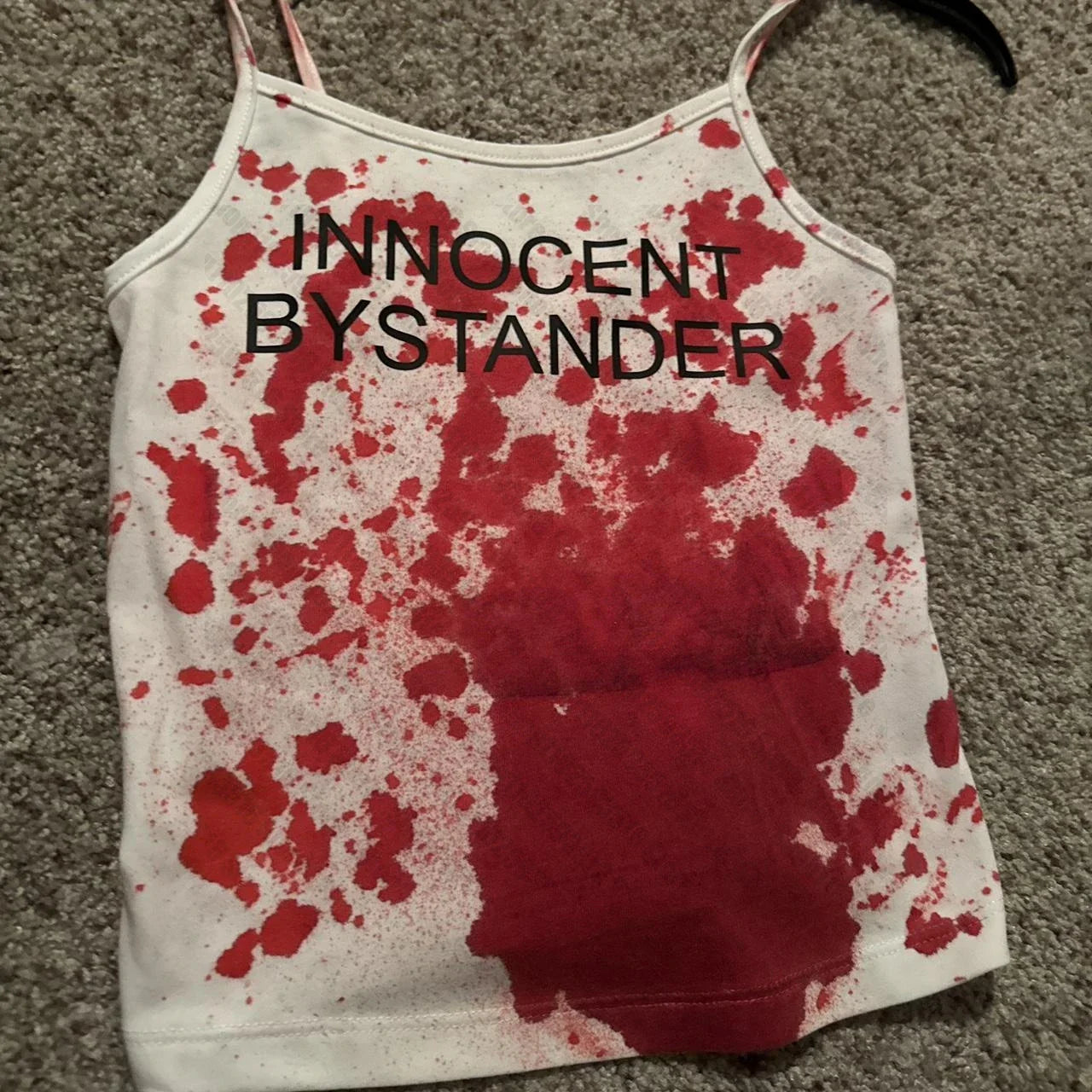 Blood text top