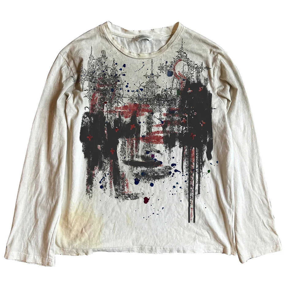 Vintage Oversized T-shirts Dark Gothic