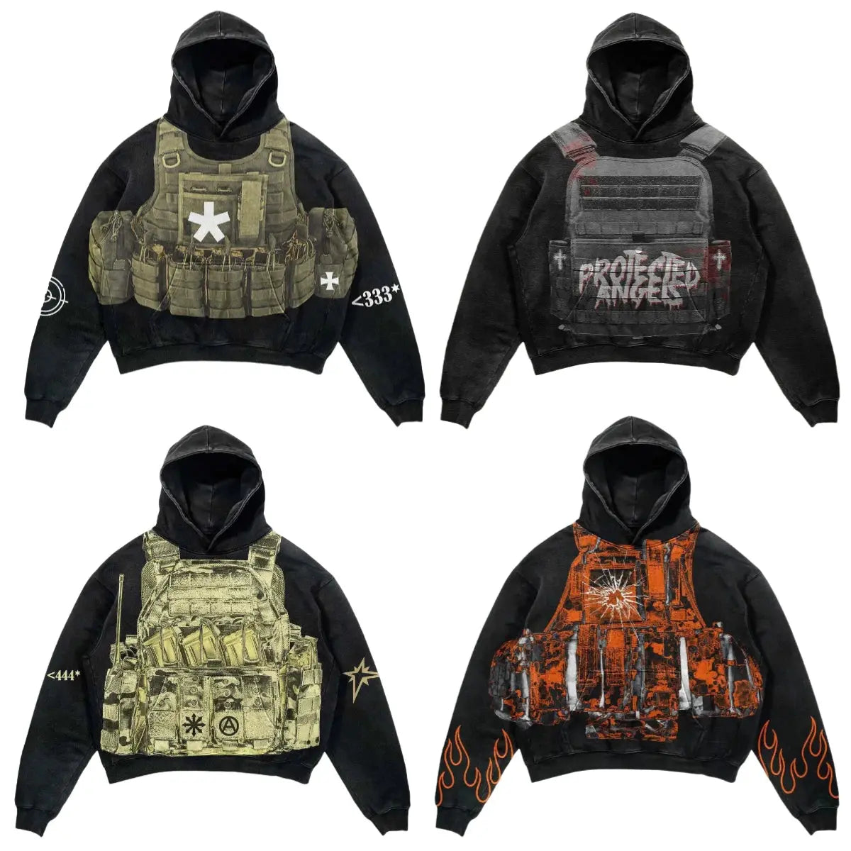 bulletproof vest hoodies women y2k