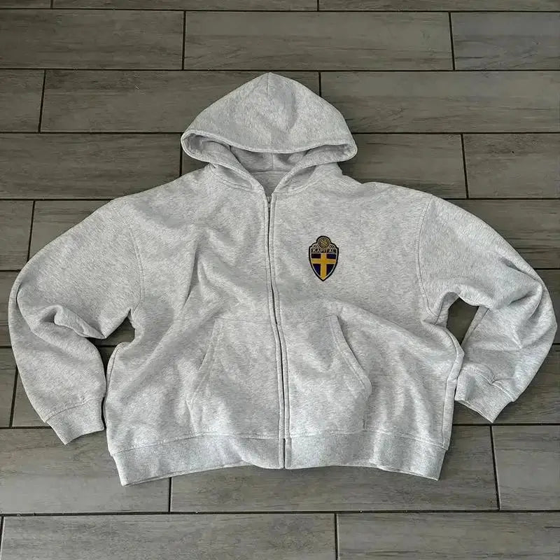 SWEDEN ZIP-HOODIE Y2K