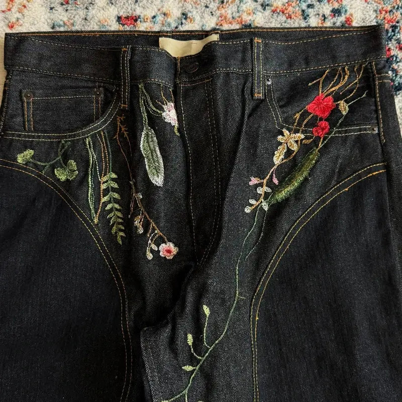 Y2K Blossom Baggy Jeans