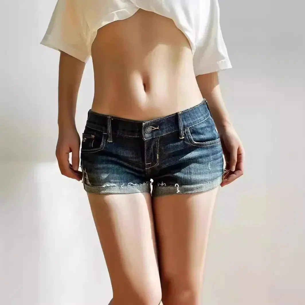 Sexy Denim Shorts Low Waist