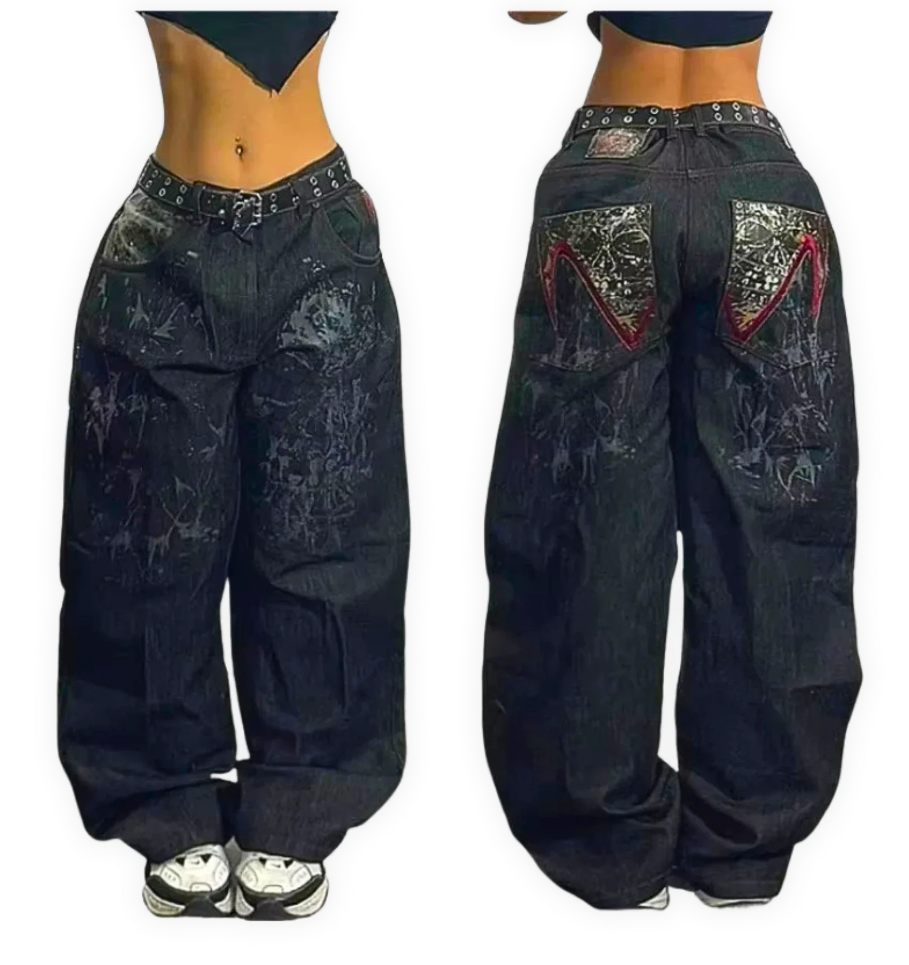 Baggy Unisex Jeans Y2K (10+ wariantów)