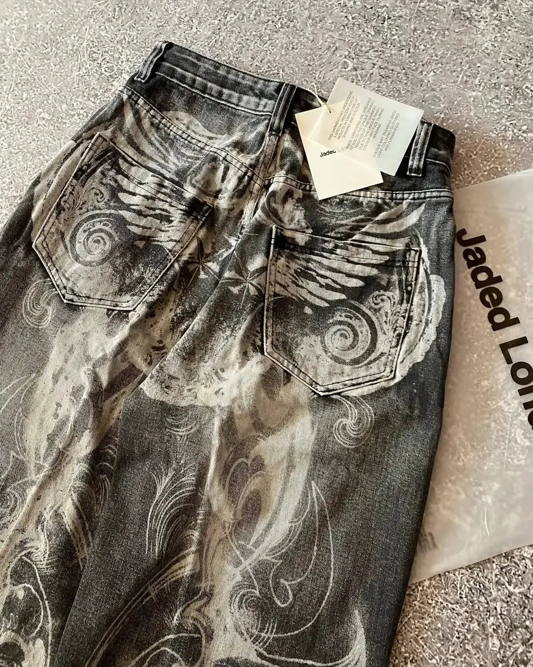 Loose washed jeans Y2k