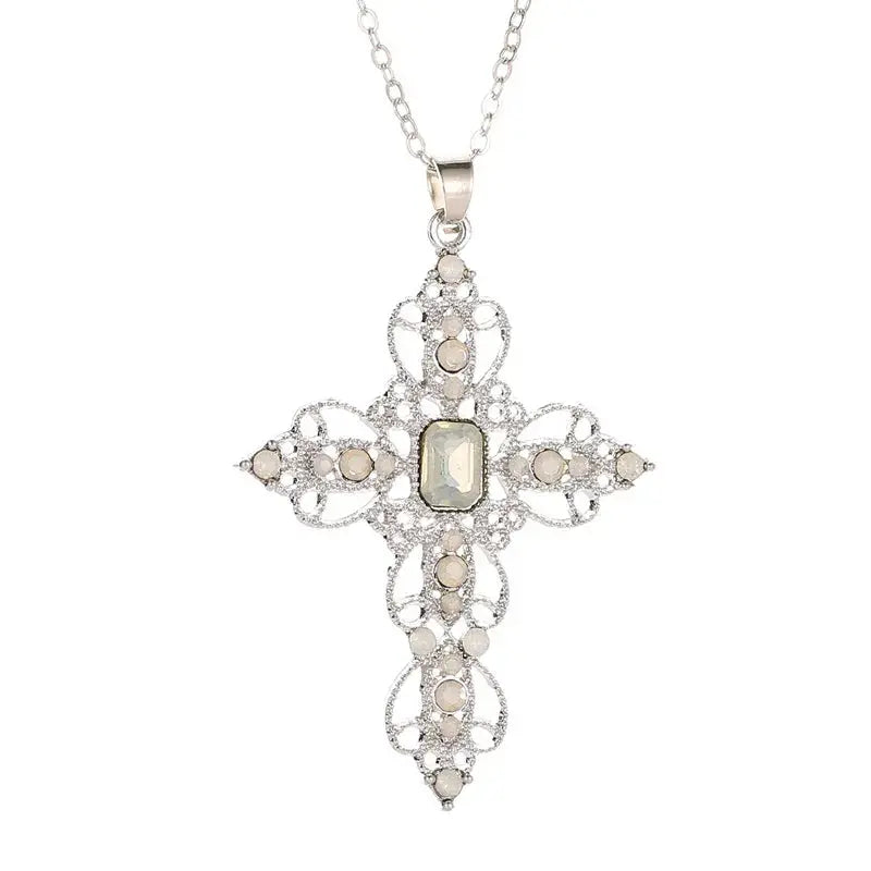 Gothic Big Zircon Chain Y2K