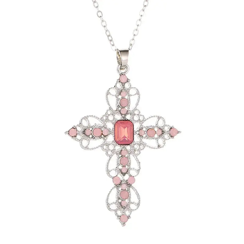 Gothic Big Zircon Chain Y2K