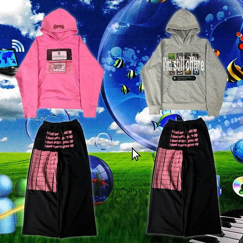 Insta Vintage Pants/Hoodie