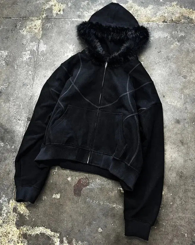 Black ZIP Hoodies