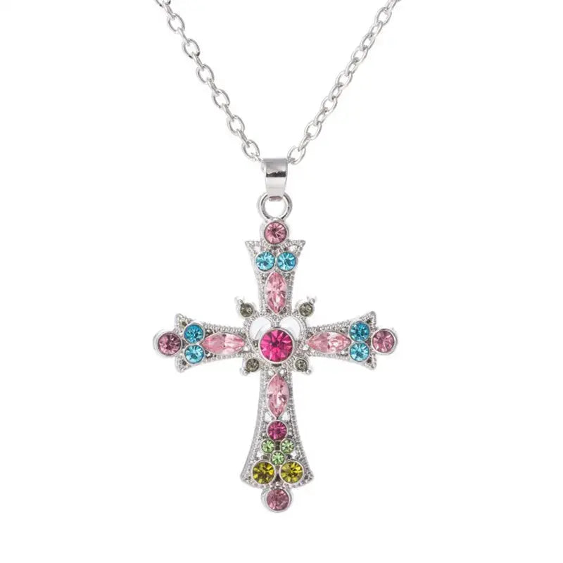 Gothic Big Zircon Chain Y2K