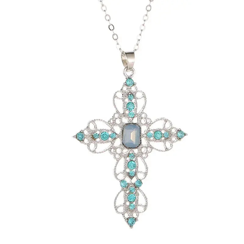 Gothic Big Zircon Chain Y2K
