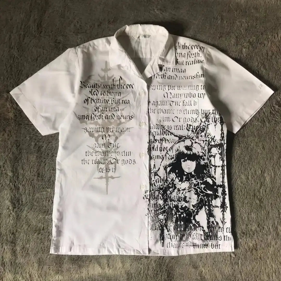 Y2K Shirt Loose Cotton
