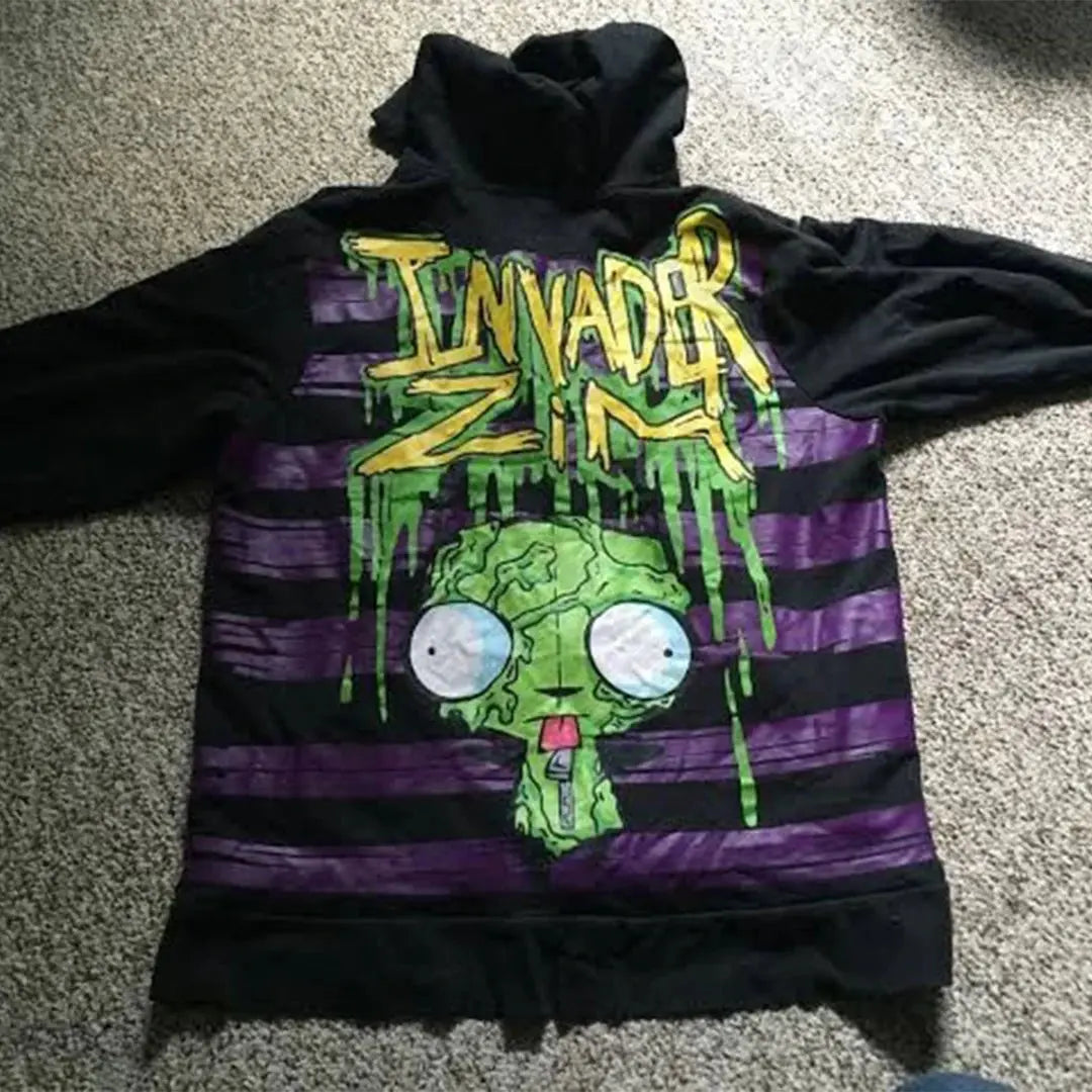 Y2K style Sweatshirt Invader Zim