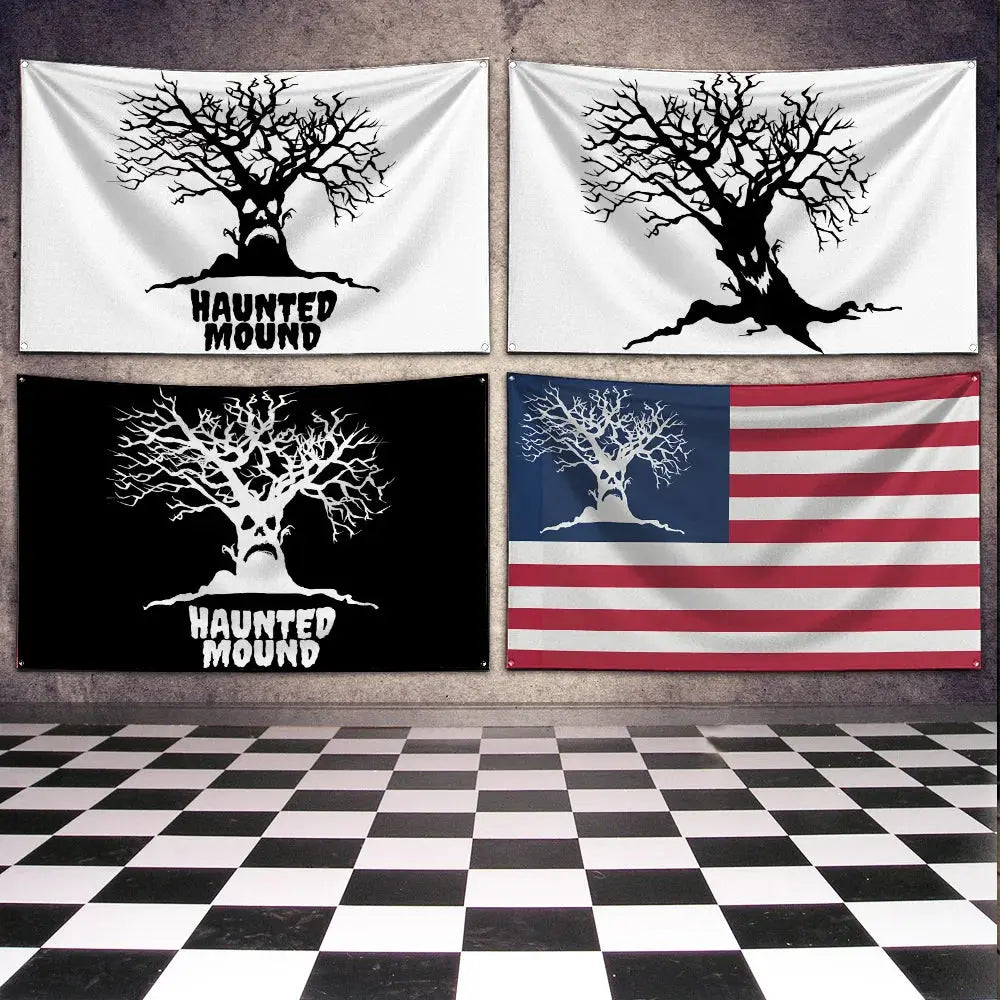 3x5 Ft  Flag Banner Sematary Haunted Mound