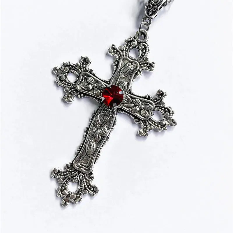 Gothic Big Zircon Chain Y2K