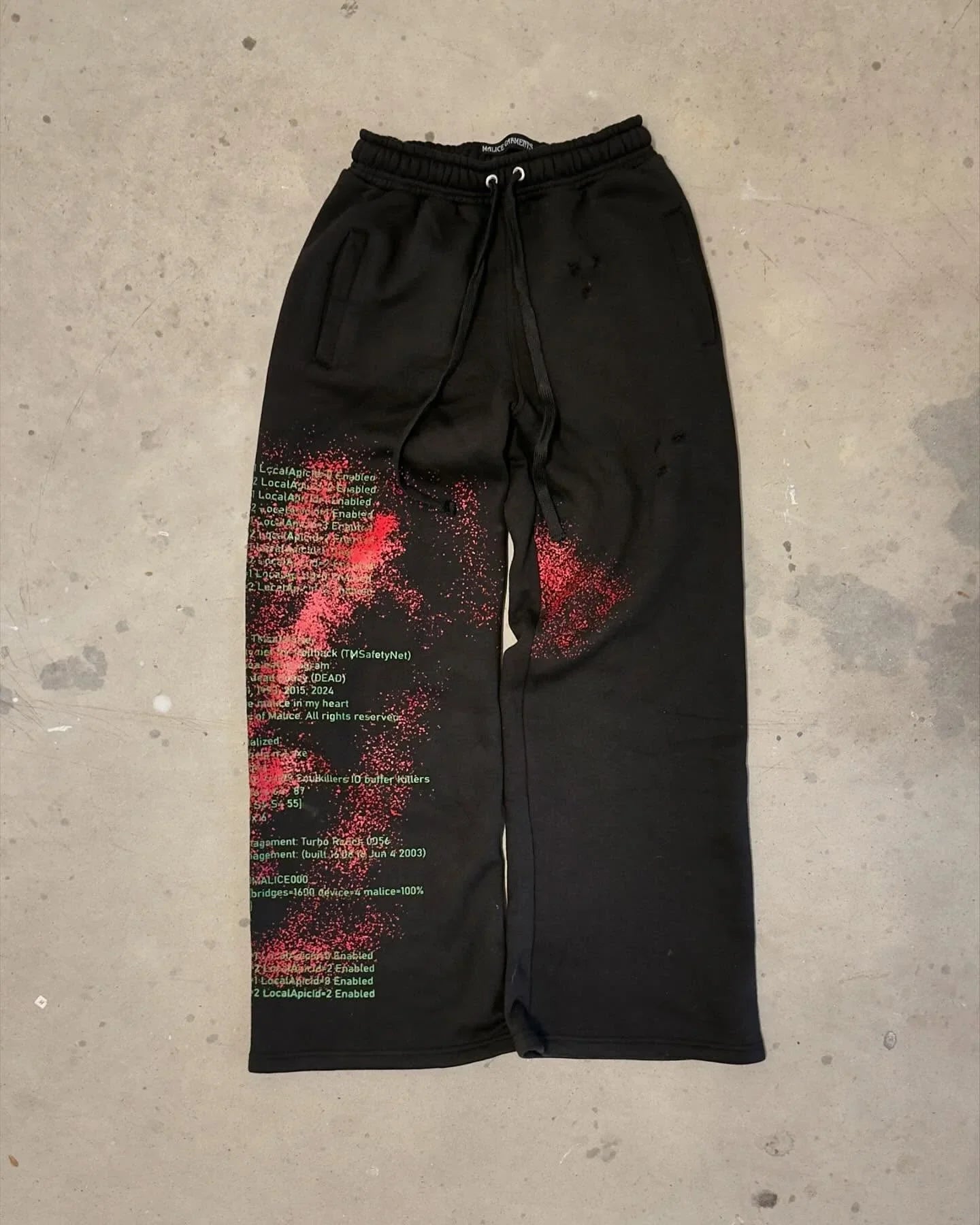 Red Black Y2K Hoodie/Pants