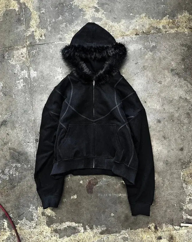 Black ZIP Hoodies