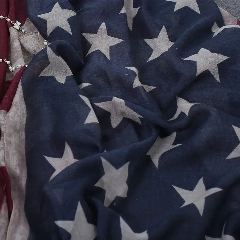 Fourth July American Scarf Plus Size 180cm*90cm