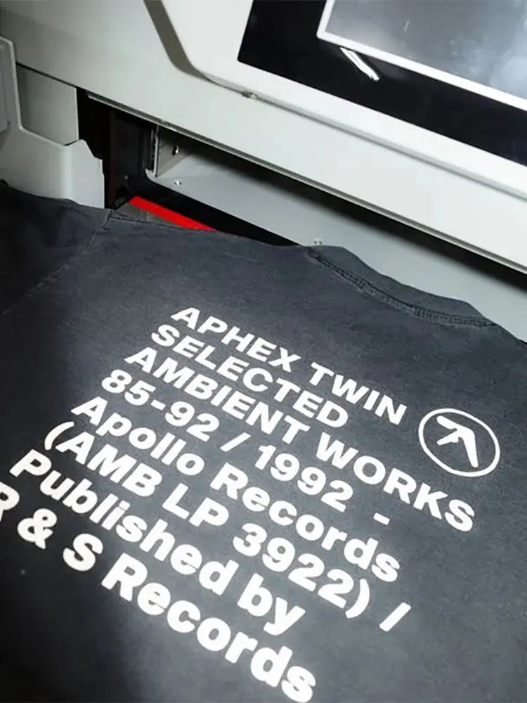 T-Shirt Aphex Twin Washed Black Print
